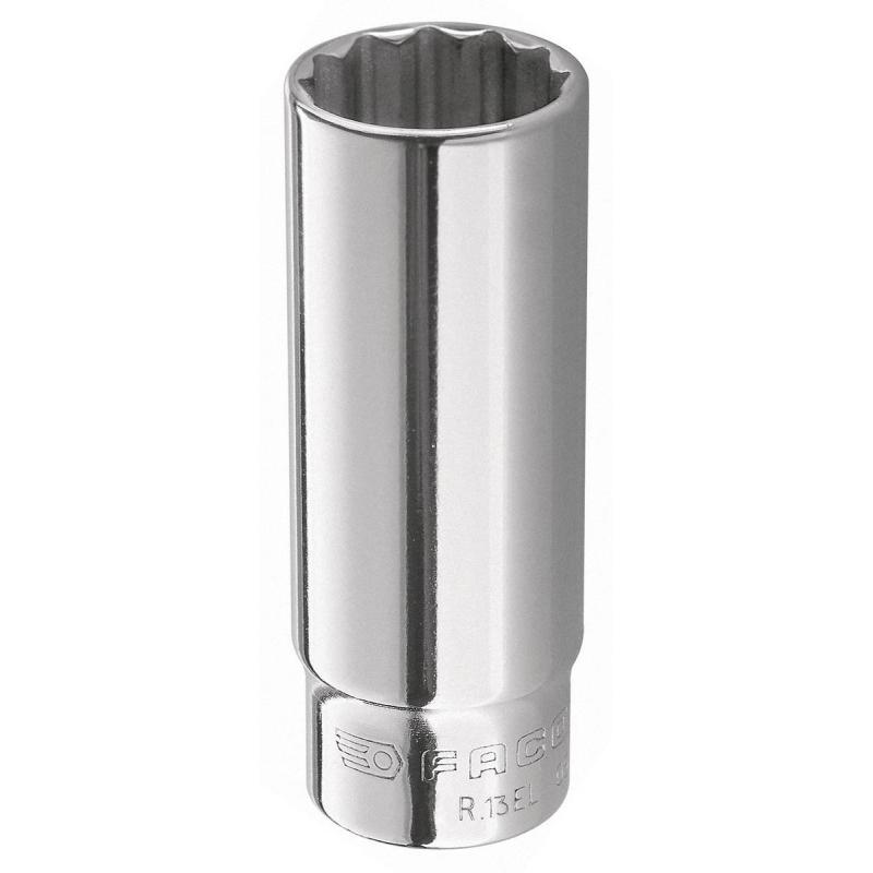 R.8EL - nasadka 1/4" 12-kątna, długa, 8 mm R.8EL - nasadka 1/4" 12-kątna, długa, 8 mm