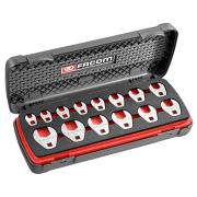 J.J14CF - zestaw 14 końcówek widełkowych Crowfoot 3/8", metrycznych 10 - 24 mm