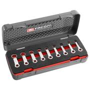 J.J9SPR - zestaw 9 końcówek oczkowych z zabierakiem 3/8", metrycznych 8 - 20 mm