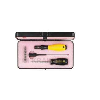 27687 - Zestaw 13-cz. z uchwytem na bity i 10 bitami: płaskimi, Phillips, Pozidriv,TORX®