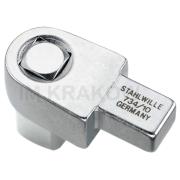 734/40 - Końcówka wtykowa z czopem kwadratowym 3/4" 14x18 mm