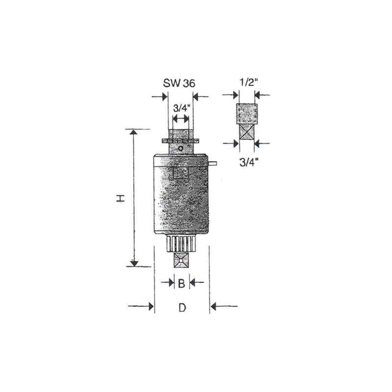 H10 - Zakrętarka mechaniczna, 1400 Nm, 1/2"|1/4" H10 - Zakrętarka mechaniczna, 1400 Nm, 1/2"|1/4"