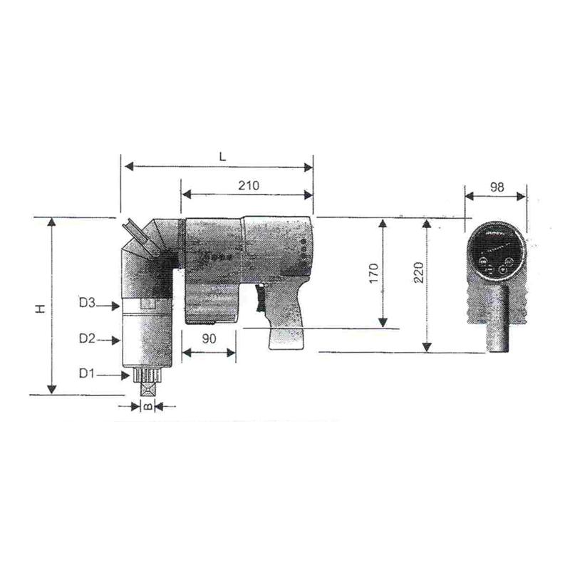 ECW500 - Zakrętarka elektryczna, 900-5000 Nm, 1 1/2"