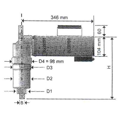 EFW300 - Zakrętarka elektryczna, 500-3100 Nm, 1"