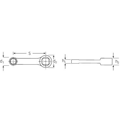 447 9 - Specjalna końcówka oczkowa 3/8" 9 mm