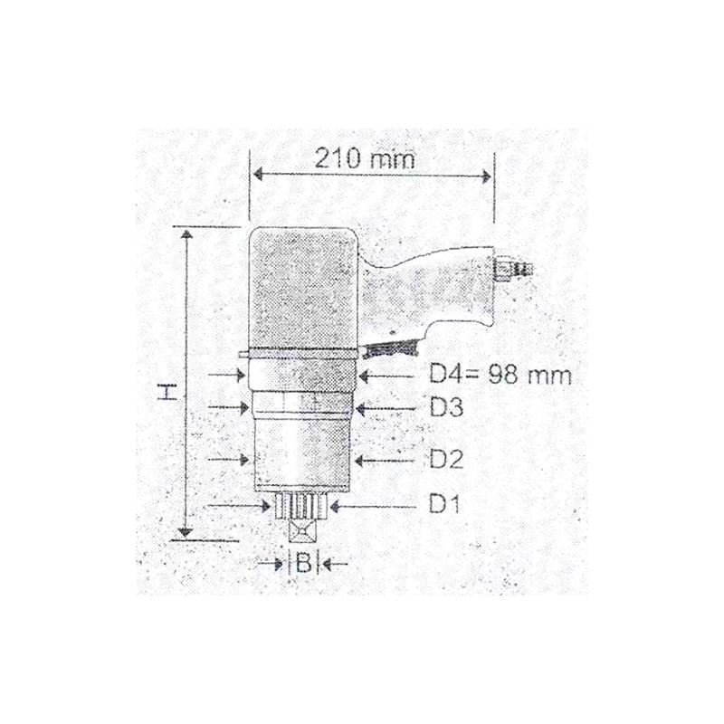 CLD 55 - Zakrętarka pneumatyczna z łożyskowanie napędu względem przekładni planetarnej, 165-485 Nm, 3/4" CLD 55 - Zakrętarka pneumatyczna z łożyskowanie napędu względem przekładni planetarnej, 165-485 Nm, 3/4"
