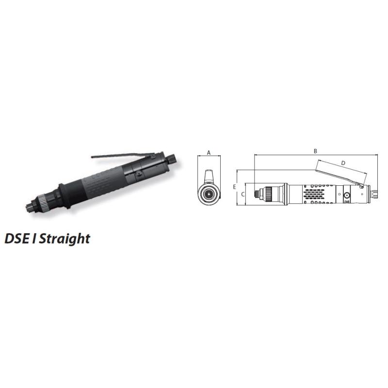 DSEI A40P2000 - Wkrętak pneumatyczny prosty z mechanizmem "Push to Start", 0.4-4.0 Nm DSEI A40P2000 - Wkrętak pneumatyczny prosty z mechanizmem "Push to Start", 0.4-4.0 Nm