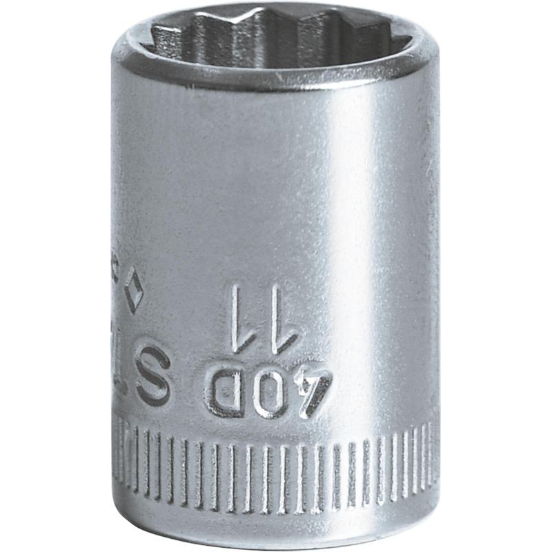 40 D 11 - Nasadka 1/4" 12-kątna, krótka, metryczna, 11 mm 40 D 11 - Nasadka 1/4" 12-kątna, krótka, metryczna, 11 mm