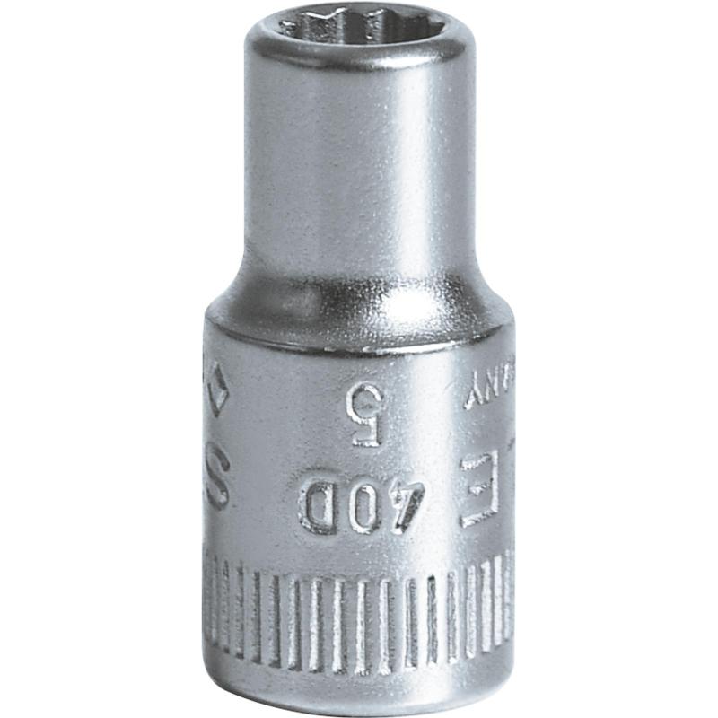 40 D 5,5 - Nasadka 1/4" 12-kątna, krótka, metryczna, 5,5 mm 40 D 5,5 - Nasadka 1/4" 12-kątna, krótka, metryczna, 5,5 mm