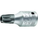 44 KTXB T 15 - Nasadka trzpieniowa 1/4" do śrub Torx® Tamper Resistant z otworem, T15, 01351015