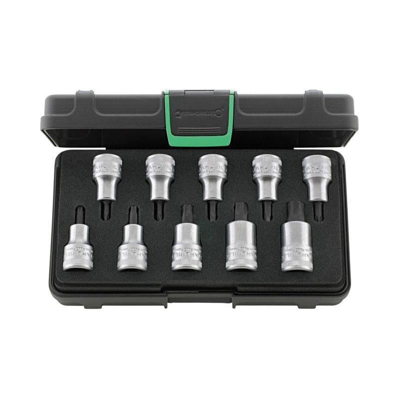 54TX/10 - Zestaw nasadek 1/2" trzpieniowych Torx, T20 - T60 (10 szt.)