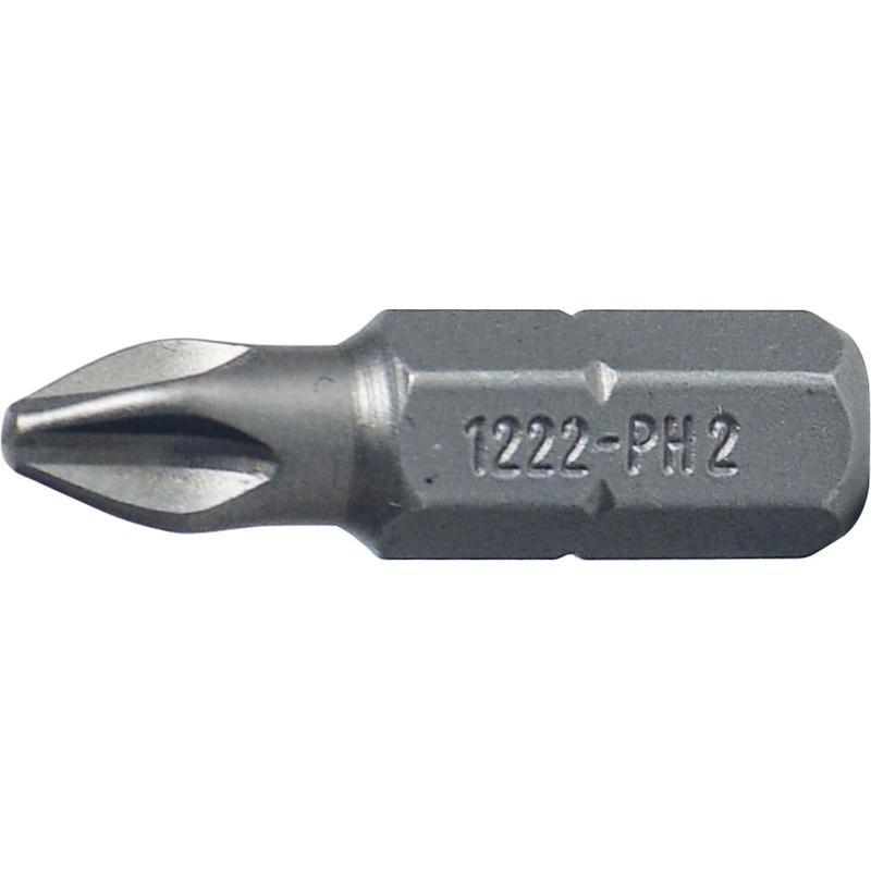 1222 - Bit standardowy do śrub Phillips, PH2 x 25 mm (1 szt.) 1222 - Bit standardowy do śrub Phillips, PH2 x 25 mm (1 szt.)