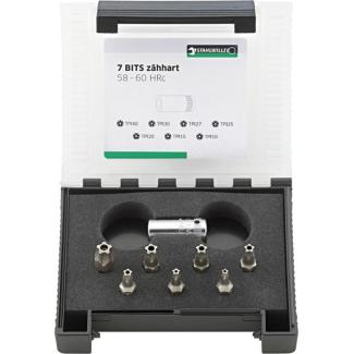 1204/8N - Zestaw bitów do śrub o profilu "5-star" + uchwyt, TPI10 - TPI40 (8 szt.)