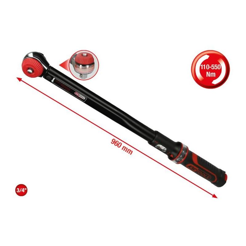516.1490 - Klucz dynamometryczny ERGOTORQUE® precision 3/4", 110-550 Nm 516.1490 - Klucz dynamometryczny ERGOTORQUE® precision 3/4", 110-550 Nm