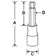 FABL7E - Nasadka trzpieniowa długa 3/8" do śrub 6-kątnych z kulką calowych, 7/32"