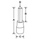 FAM2E - Nasadka trzpieniowa 3/8" do śrub 6-kątnych metrycznych, 2 mm