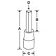 FAM3E - Nasadka trzpieniowa 3/8" do śrub 6-kątnych metrycznych, 3 mm