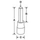 FAM8E - Nasadka trzpieniowa 3/8" do śrub 6-kątnych metrycznych, 8 mm