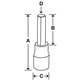 FAM9E - Nasadka trzpieniowa 3/8" do śrub 6-kątnych metrycznych, 9 mm