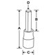 FAM14E - Nasadka trzpieniowa 3/8" do śrub 6-kątnych metrycznych, 14 mm