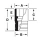 FDS111 - Nasadka 3/8" 12-kątna, Semi-Deep, calowa, 11/16"