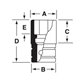 FDS241 - Nasadka 3/8" 12-kątna, Semi-Deep, calowa, 3/4"