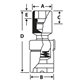 FDSU18 - Nasadka przegubowa długa 3/8" 12-kątna, calowa, 9/16"