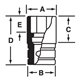 FEL120B - Nasadka długa 3/8" spline 12, 3/8"