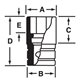 FESU140B - Nasadka przegubowa 3/8" spline 14, 7/16"