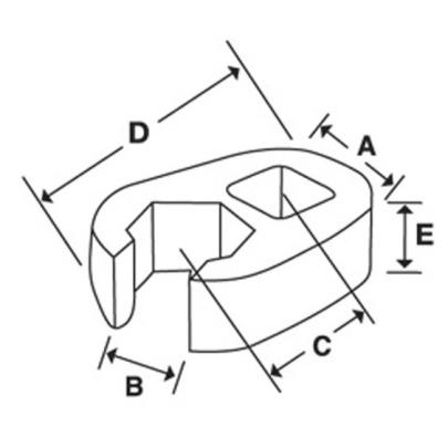 FRH180S - Klucz pazurowy 3/8" 6-kątny, oczkowo-otwarty, Flank Drive®, 9/16"