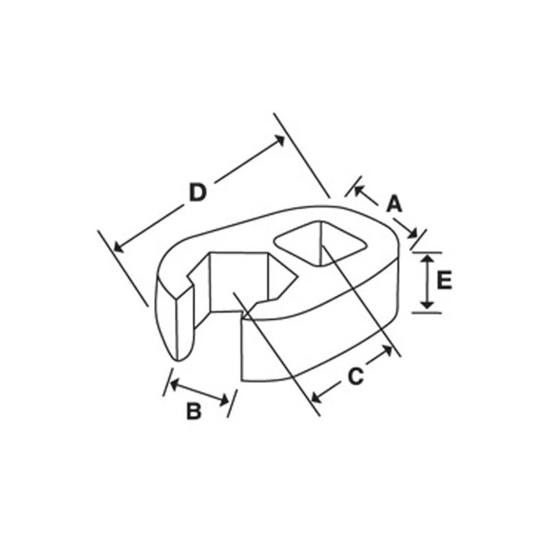 FRHM13 - Klucz pazurowy 3/8" 6-kątny, oczkowo-otwarty, Flank Drive®, 13 mm FRHM13 - Klucz pazurowy 3/8" 6-kątny, oczkowo-otwarty, Flank Drive®, 13 mm