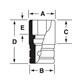 FSS101 - Nasadka 3/8" 6-kątna, Semi-Deep, calowa, 5/16"