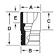 FSS281 - Nasadka 3/8" 6-kątna, Semi-Deep, calowa, 7/8"