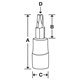 FTX40SE - Nasadka trzpieniowa krótka 3/8" do śrub Torx®, T40