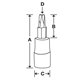 FTX40TPE - Nasadka trzpieniowa 3/8" do śrub Torx Plus®, IP40