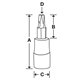 FTX50TPE - Nasadka trzpieniowa 3/8" do śrub Torx Plus®, IP50