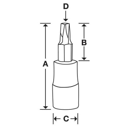 FTXB30E - Nasadka trzpieniowa Heavy-Duty 3/8" do śrub Torx®, T30
