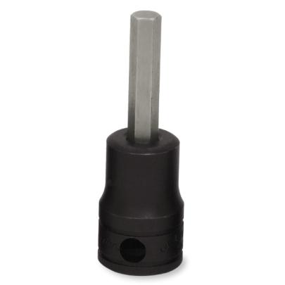 GFA7E - Nasadka trzpieniowa  3/8" czerniona do śrub 6-kątnych calowych, 7/32"