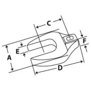 GFCO18A - Klucz pazurowy wzmocniony 3/8" płaski, 9/16"