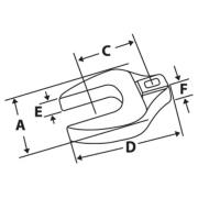 GFCO24A - Klucz pazurowy wzmocniony 3/8" płaski, 3/4"