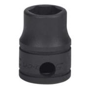GFS141 - Nasadka czerniona 3/8" 6-kątna, krótka, calowa, 7/16"