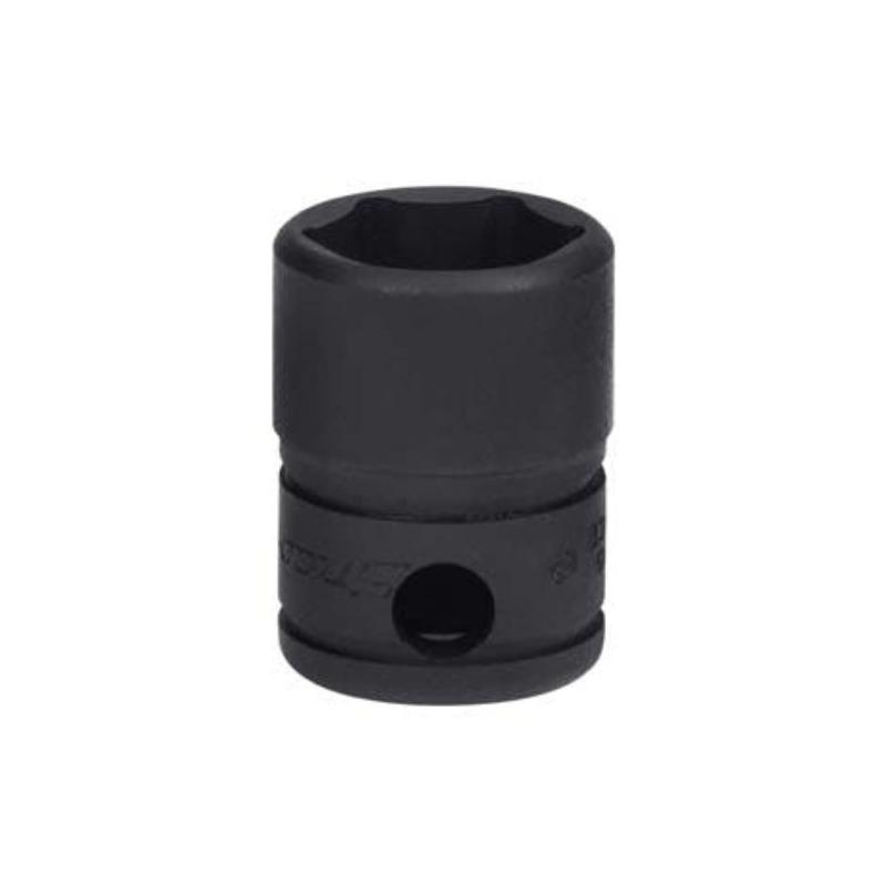 GFS161 - Nasadka czerniona 3/8" 6-kątna, krótka, calowa, 1/2"