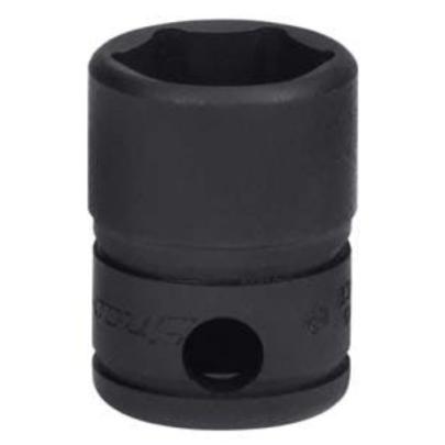 GFS161 - Nasadka czerniona 3/8" 6-kątna, krótka, calowa, 1/2"