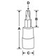 GFTX50E - Nasadka trzpieniowa 3/8" czerniona do śrub Torx®, T50