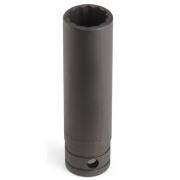 GS281 - Nasadka czerniona 1/2" 12-kątna, długa, calowa, 7/8"