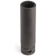 GS301 - Nasadka czerniona 1/2" 12-kątna, długa, calowa, 15/16"