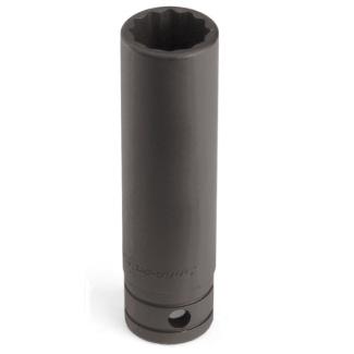 GS381 - Nasadka czerniona 1/2" 12-kątna, długa, calowa, 1'3/16"