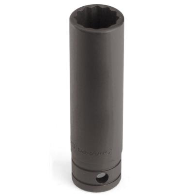 GS401 - Nasadka czerniona 1/2" 12-kątna, długa, calowa, 1'1/4"