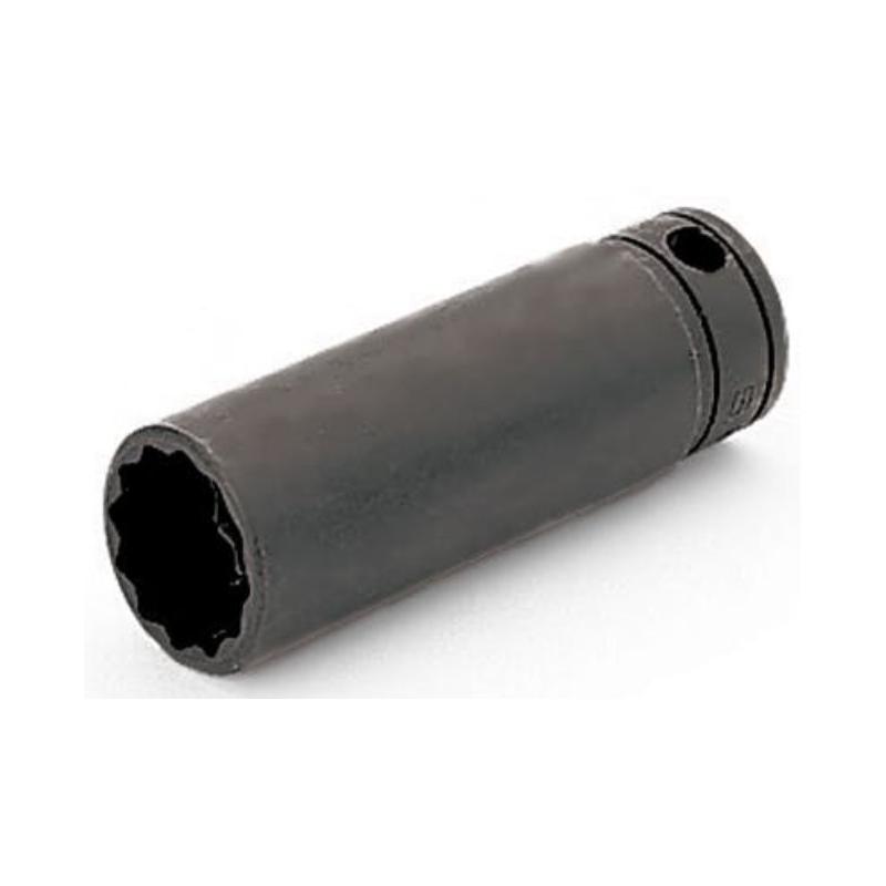 GSF181 - Nasadka czerniona 3/8" 12-kątna, długa, calowa, 9/16"