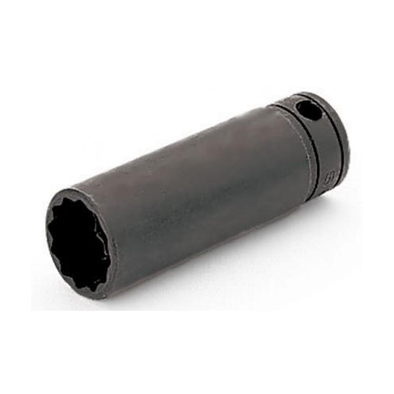 GSF261 - Nasadka czerniona 3/8" 12-kątna, długa, calowa, 13/16"